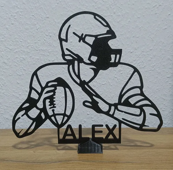 American Football Figur One Line Art