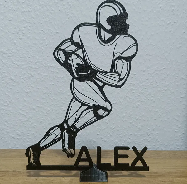 American Football Figur One Line Art
