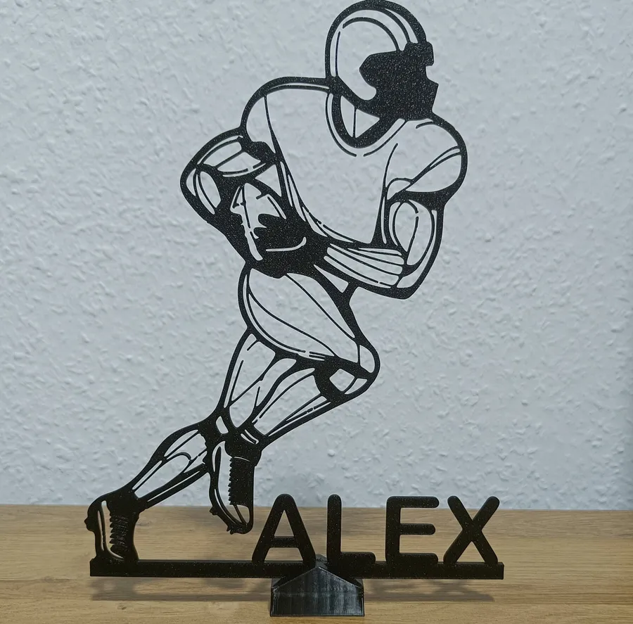 American Football Figur One Line Art