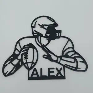 American Football Figur One Line Art – Ansicht 3