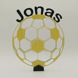 Fußball Figur One Line Art Personalisiert – Ansicht 2