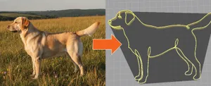 Hund Line Art Figur personalisiert – Ansicht 6
