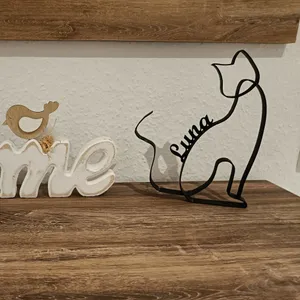 Katze Figur One Line Art Personalisiert – Ansicht 5