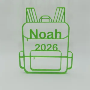Personalisierter Schulranzen 3D Druck Line Art – Ansicht 4