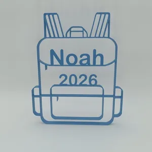 Personalisierter Schulranzen 3D Druck Line Art – Ansicht 5