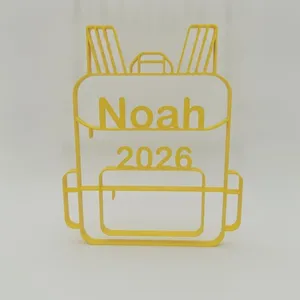 Personalisierter Schulranzen 3D Druck Line Art – Ansicht 6