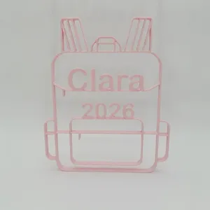 Personalisierter Schulranzen 3D Druck Line Art – Ansicht 7