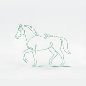 Pferd Figur One Line Art Personalisiert – Ansicht 10