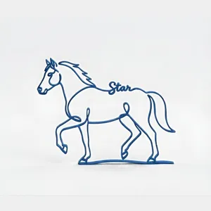 Pferd Figur One Line Art Personalisiert – Ansicht 3