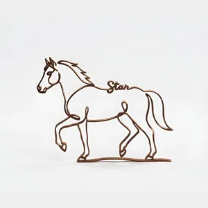Pferd Figur One Line Art Personalisiert – Ansicht 5
