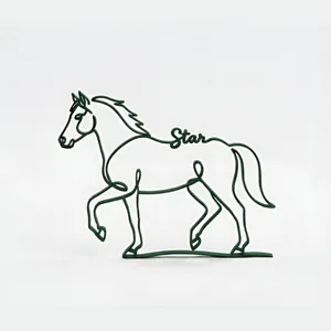 Pferd Figur One Line Art Personalisiert – Ansicht 8